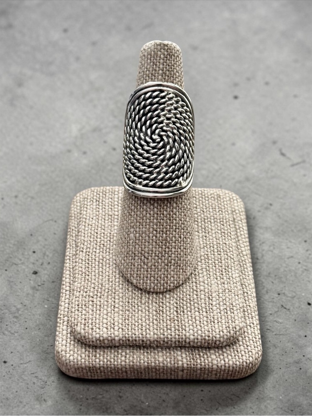 NWT Artisan Design 925 Sterling Silver Spiral Bohemian Rope Ring! Sizes 6-10